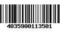 Código de Barras 4035900113501