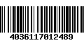 Código de Barras 4036117012489