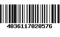 Código de Barras 4036117020576