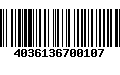 Código de Barras 4036136700107