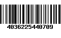 Código de Barras 4036225440709