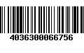 Código de Barras 4036300066756