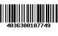 Código de Barras 4036300107749