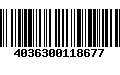 Código de Barras 4036300118677