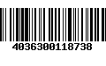 Código de Barras 4036300118738