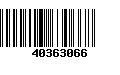 Código de Barras 40363066