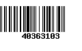 Código de Barras 40363103