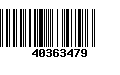 Código de Barras 40363479