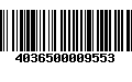 Código de Barras 4036500009553