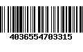 Código de Barras 4036554703315