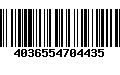 Código de Barras 4036554704435