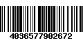 Código de Barras 4036577902672