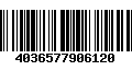 Código de Barras 4036577906120