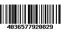 Código de Barras 4036577920829