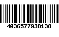 Código de Barras 4036577938138