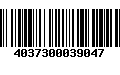 Código de Barras 4037300039047