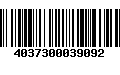 Código de Barras 4037300039092