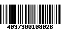 Código de Barras 4037300108026