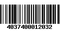 Código de Barras 4037400012032