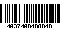 Código de Barras 4037400408040