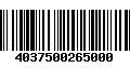 Código de Barras 4037500265000