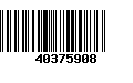 Código de Barras 40375908