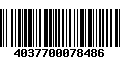 Código de Barras 4037700078486