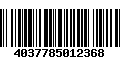 Código de Barras 4037785012368