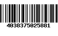 Código de Barras 4038375025881