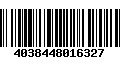 Código de Barras 4038448016327