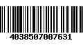 Código de Barras 4038507007631