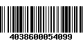 Código de Barras 4038600054099