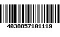 Código de Barras 4038857101119