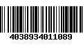 Código de Barras 4038934011089