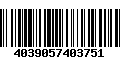 Código de Barras 4039057403751