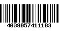 Código de Barras 4039057411183