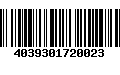 Código de Barras 4039301720023