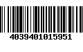 Código de Barras 4039401015951