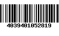 Código de Barras 4039401052819