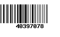 Código de Barras 40397078