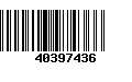 Código de Barras 40397436