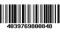 Código de Barras 4039769800848