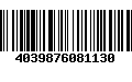 Código de Barras 4039876081130