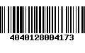 Código de Barras 4040128004173