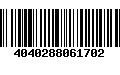 Código de Barras 4040288061702