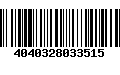 Código de Barras 4040328033515