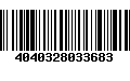 Código de Barras 4040328033683