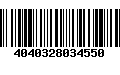 Código de Barras 4040328034550