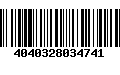 Código de Barras 4040328034741