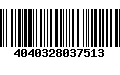 Código de Barras 4040328037513